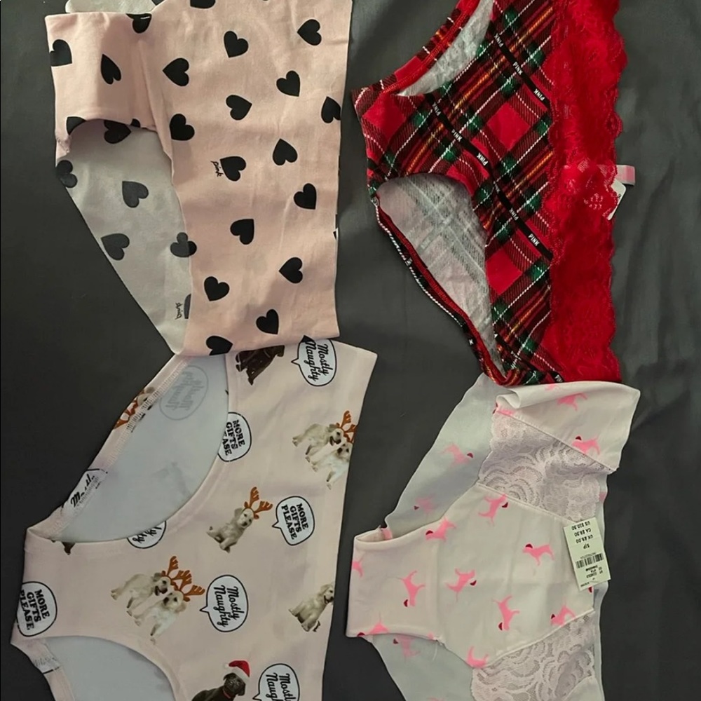 4 pair of small Victoria’s Secret panties. NWT